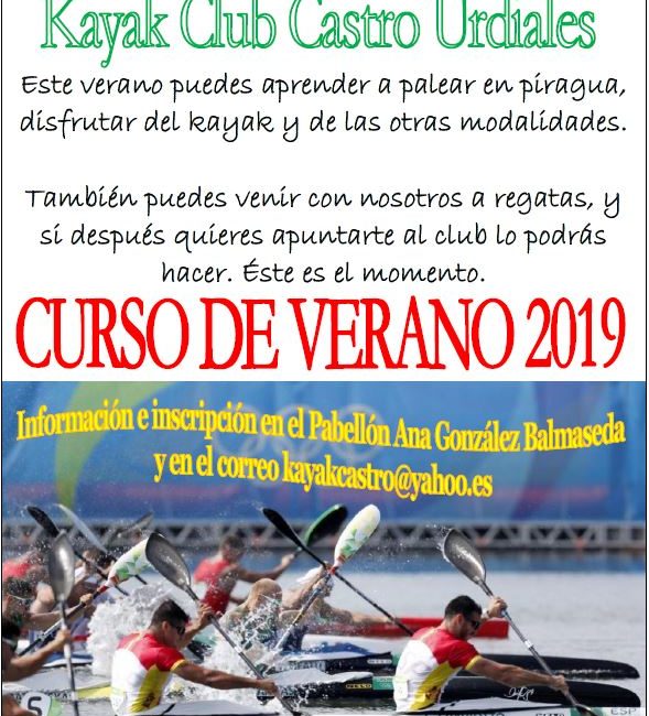 Cursos de Verano 2019 del Kayak Club Castro Urdiales